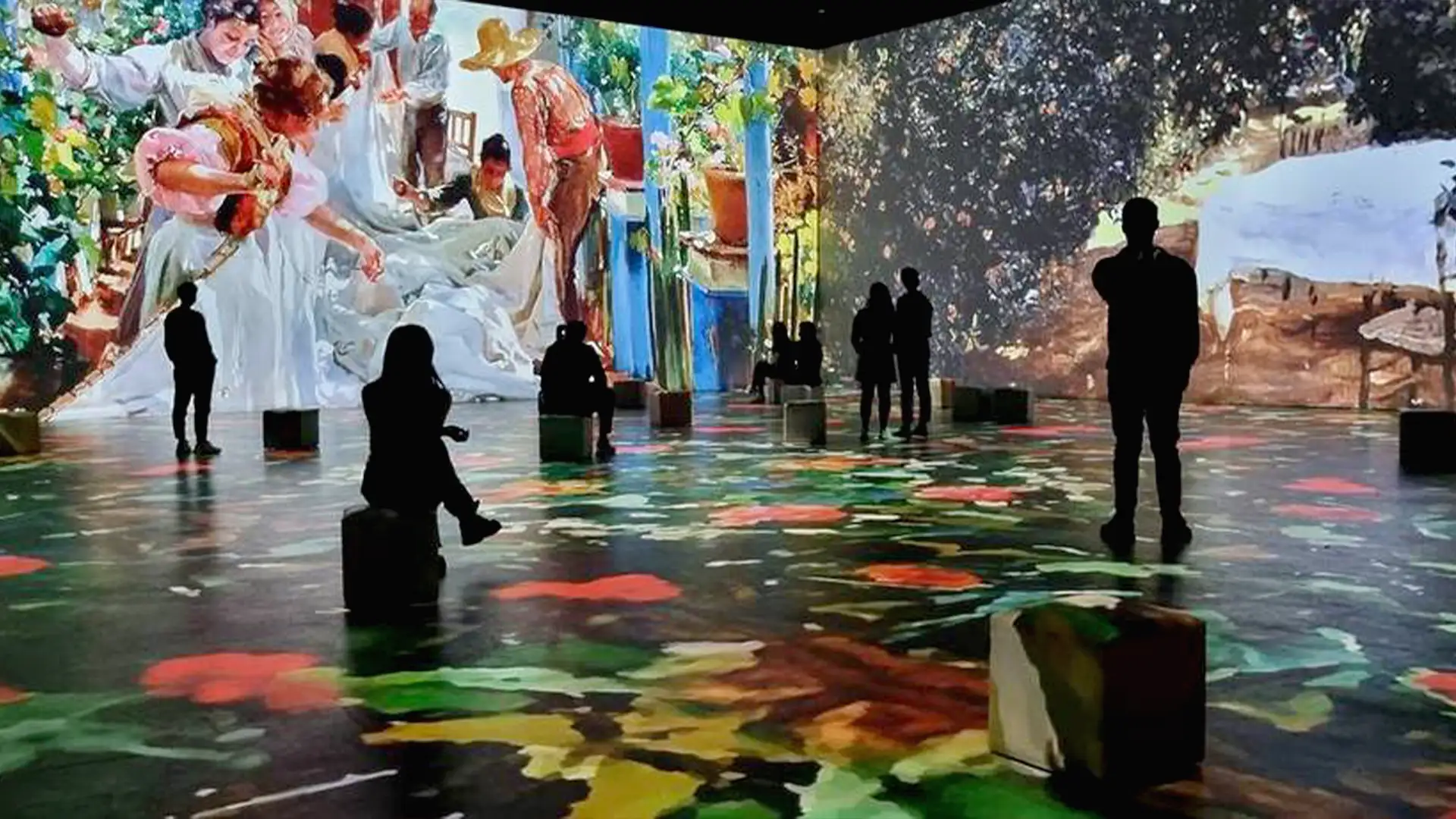 Sistemi di proiezione e audio integrati che operano all'interno degli spazi immersivi di Casa Amatller.