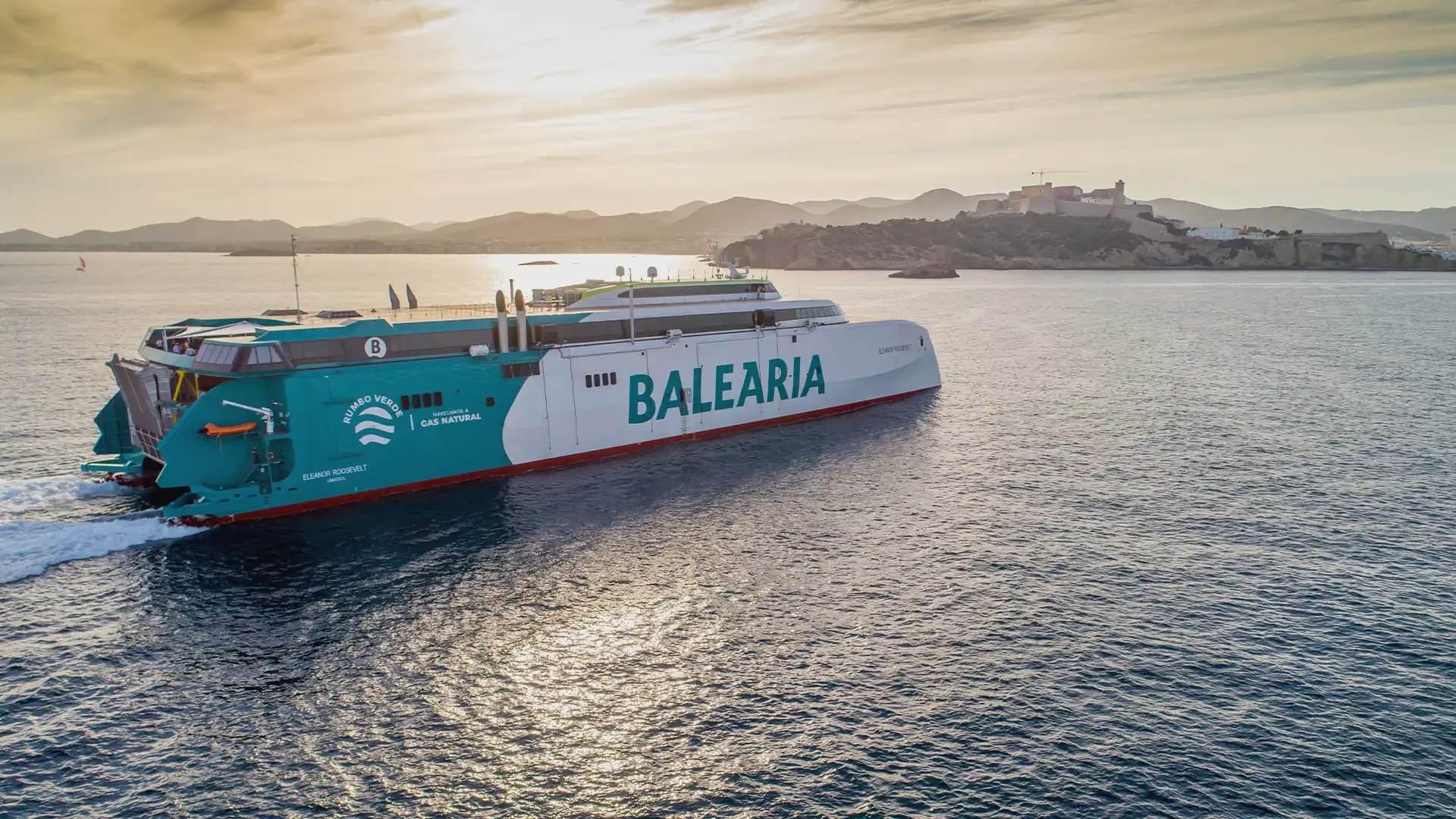 BALEÀRIA’s Eleanor Roosevelt ferry overview.