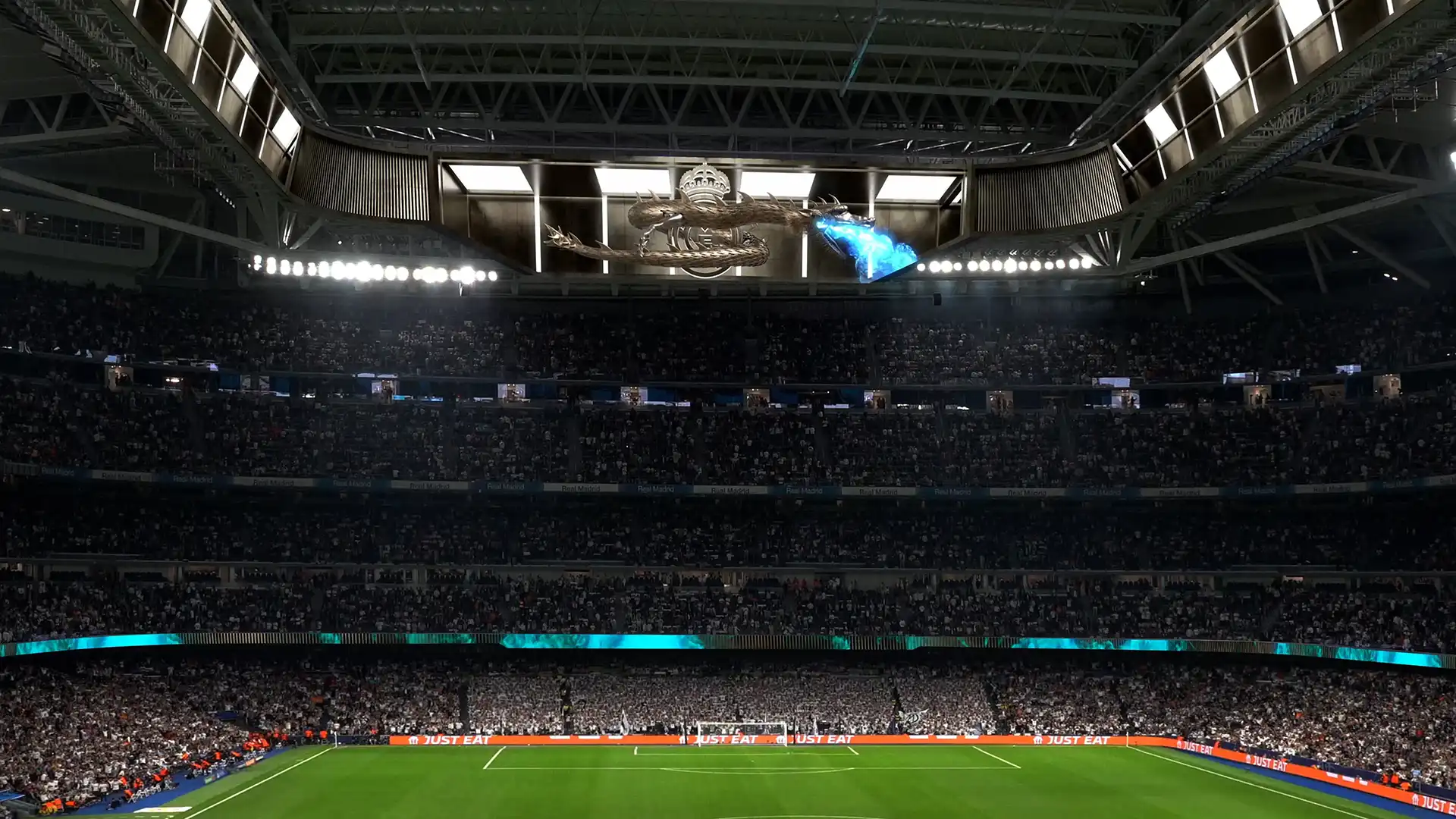 TRISON Necsum ha creato e gestito contenuti all'interno dello stadio Santiago Bernabéu, integrando esperienze digitali immersive e display interattivi.