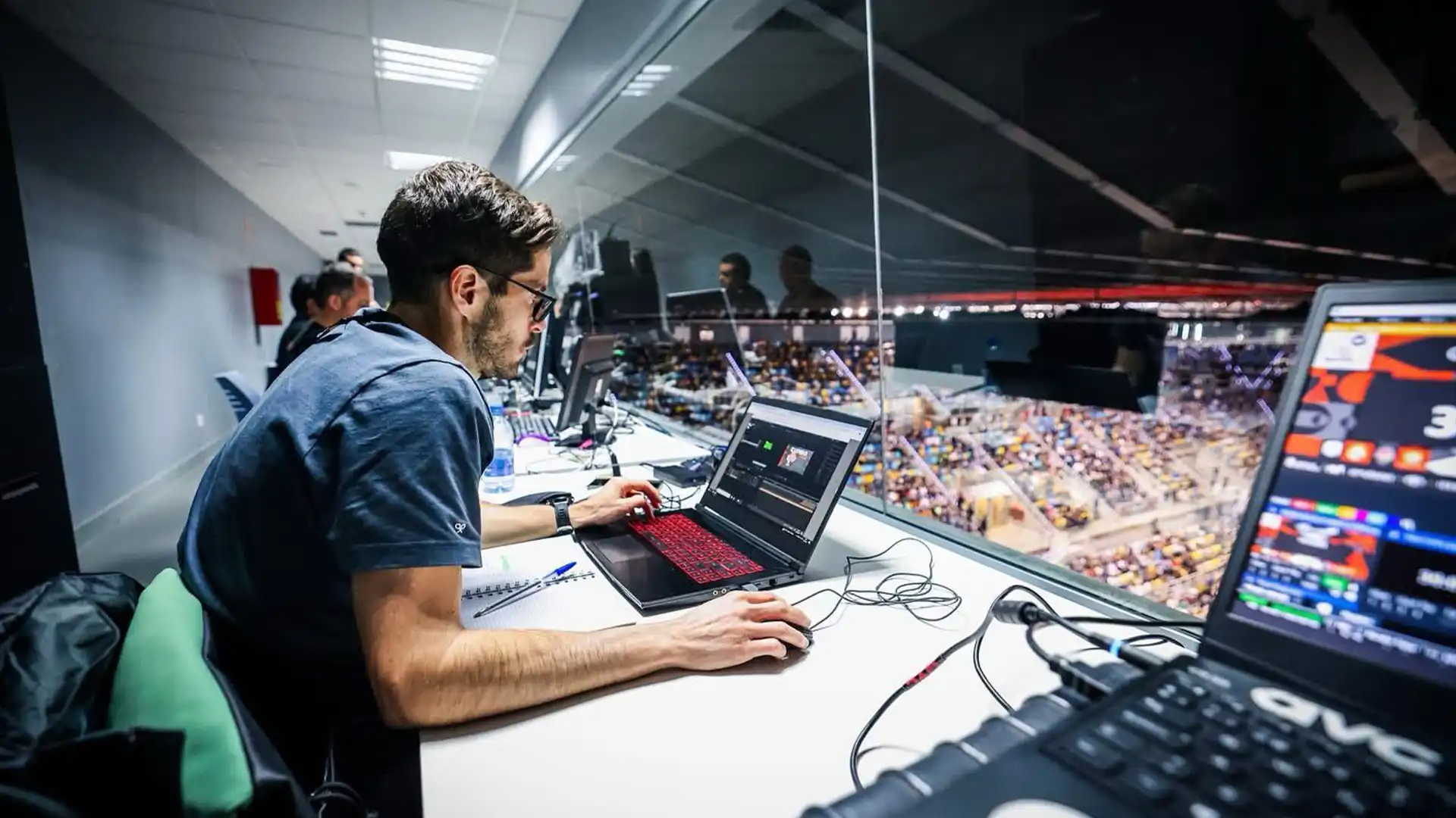 TRISON team preparing audiovisual content for Copa del Rey 2025