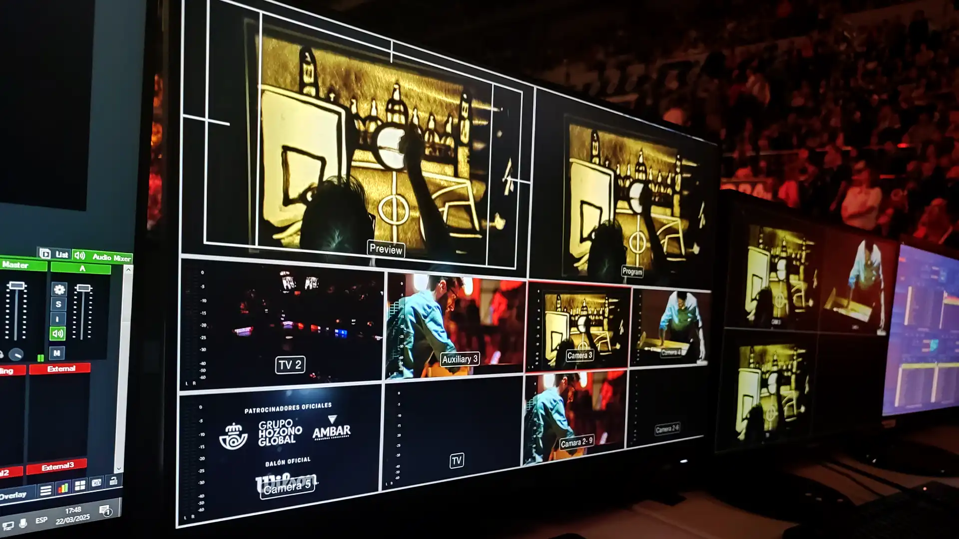 TRISON Yellowbricks Team bereitet audiovisuelle Inhalte für die Copa de la Reina 2025 vor