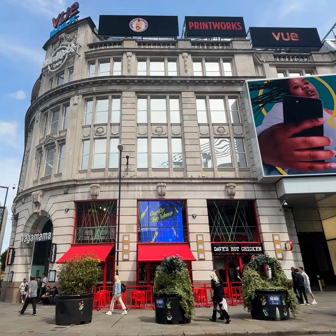 Dave's Hot Chicken UK multi-site digital signage rollout across six locations delivered by TRISON