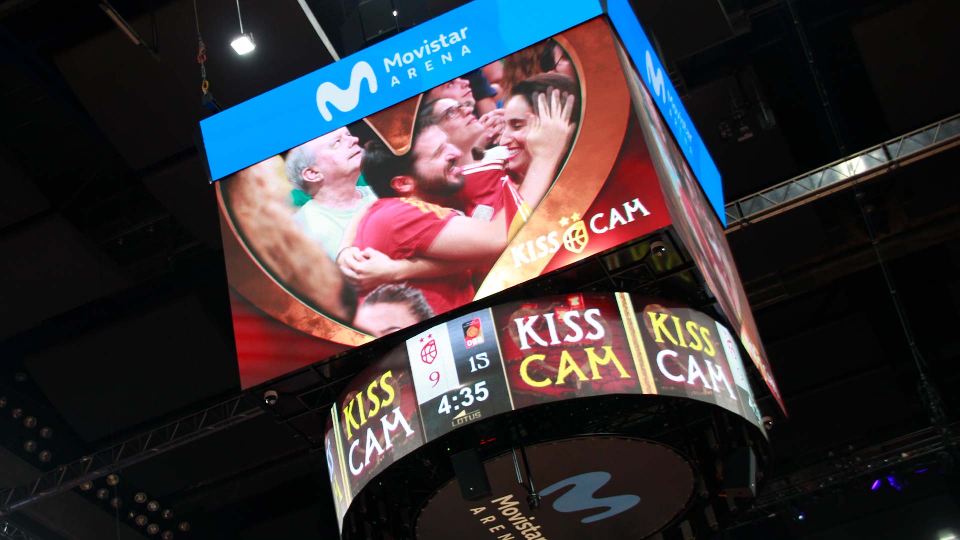 LED screens and visuals synchronised during the Europa Imperium Nostrum tour of the Spanish basketball team, managed by TRISON Yellowbricks