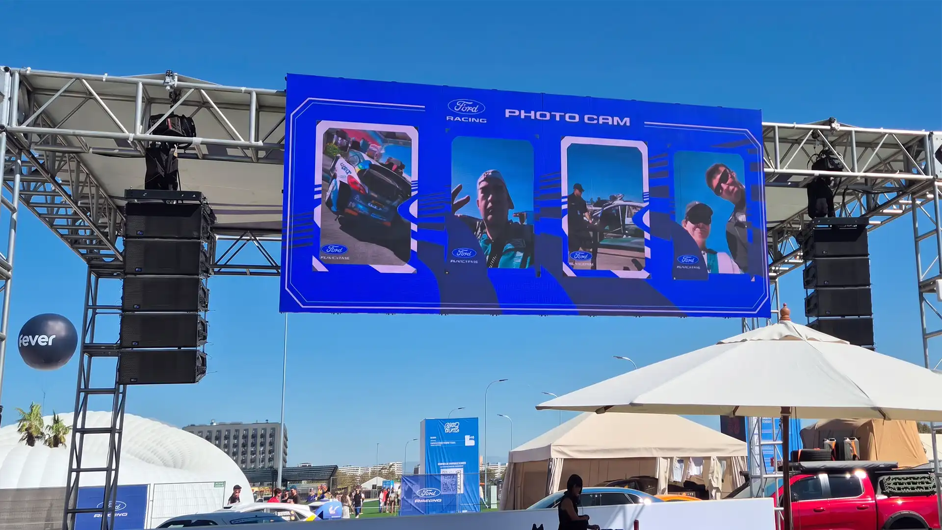 Madring F1 experience: Ford Racing Fan Zone Photo Cam LED screen