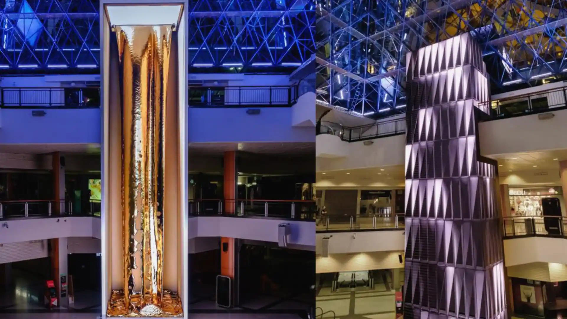 Der zentrale Platz des Max Centers vor der Installation der immersiven digitalen Erlebnisse