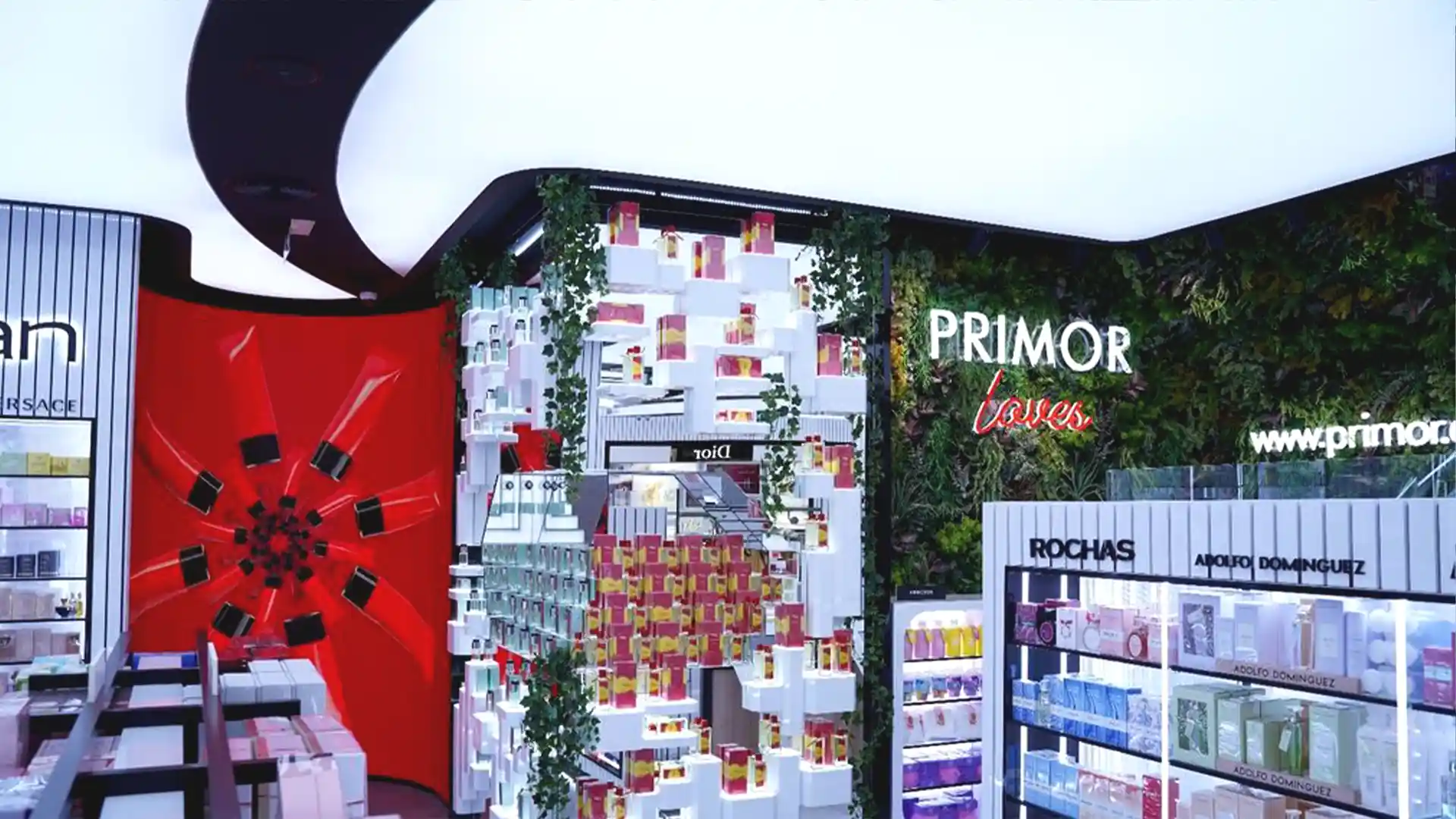 L'interface TRISON Spaces gère le contenu numérique des présentoirs en magasin de Primor.